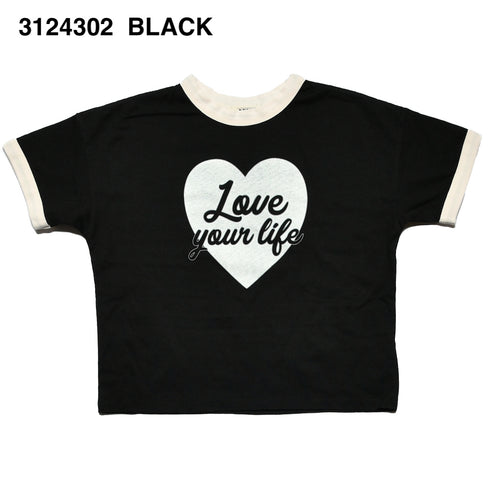 【130/140/150cm】ハートロゴTシャツ3124302j【NEWO/ネオ】